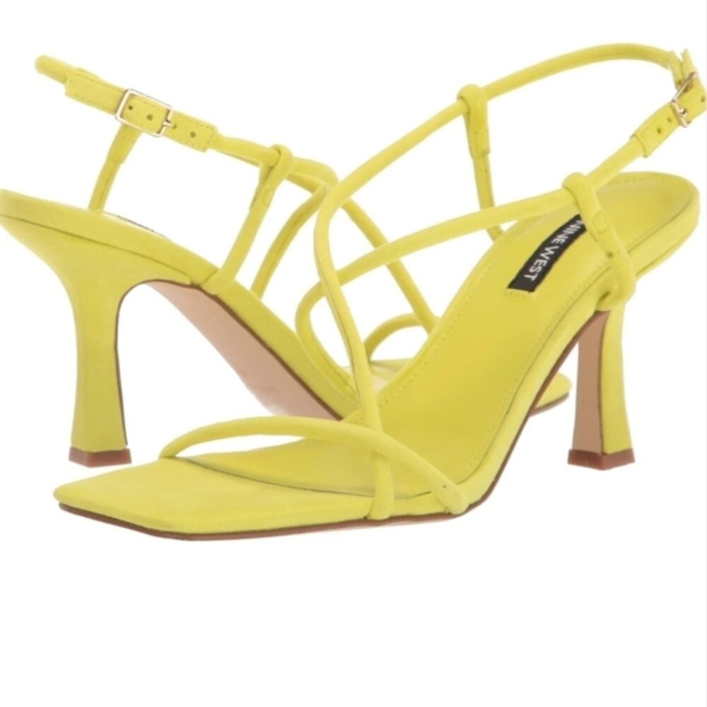 Nine West Yuki Heeled Sandal Acid Line women's 8M